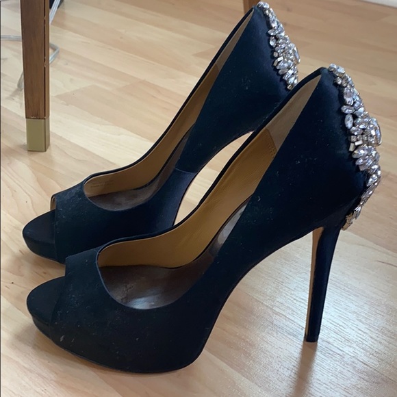 Black heels - Badgley Mischka - size 8.5 - Picture 3 of 4